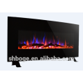 48 &quot;curvado de pared y de pie decoración llama eléctrica calentador de chimenea